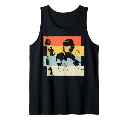 Boxeo boxing boxeador atleta chico niño retro camiseta sin mangas