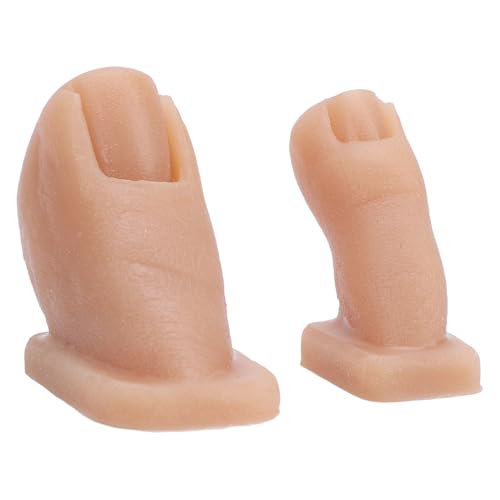 Dedos Elásticos para Prática de Manicure de Silicone Com Textura de Pele Real, Treinamento de Nail A