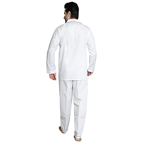 Image of Men's Cotton Solid Night Suit