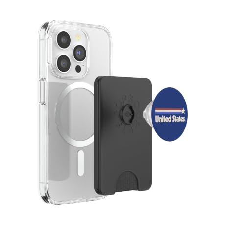 PopSockets PopWallet MagSafe USA drapeau rétro bleu Amérique iPhone - 3