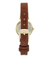 Anne Klein Women's 109442CHHY Gold-Tone Champagne Dial and Brown Leather Strap Watch — image 2