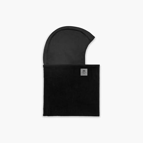 Turtle Fur Youth Shellaclava Chelonia 150 Fleece Neck Warmer Helmet Liner Winter Balaclava Hood, Ages 7-12, Black Cover