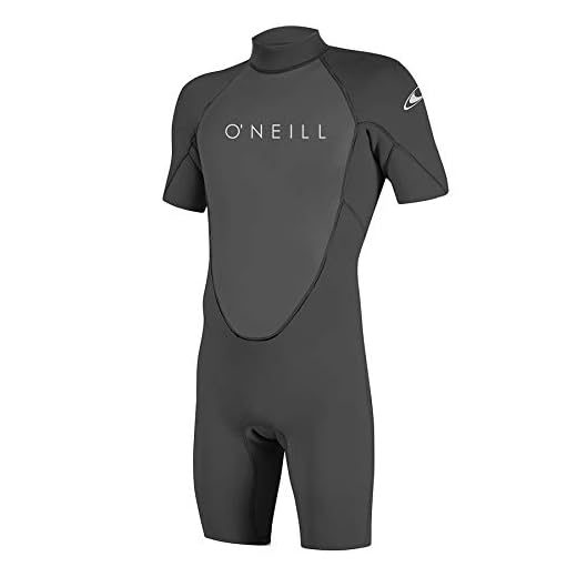 O'Neill Herren Neoprenanzug Reactor II 2mm Backzip Spring, Shorty, Kurzarm, Schwimmanzug, Tauchanzug, Nassanzug, L, Graph/Graph