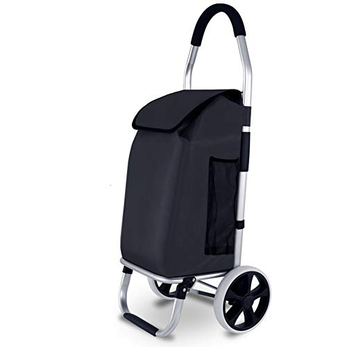 MMUY-1 2in1 Folding Einkaufswagen, Wasserdichtes Oxford-Beutel Und Aluminiumlegierung, Arbeitsersparnis Gute Zum Ausgehen Viele Zutaten Kaufen