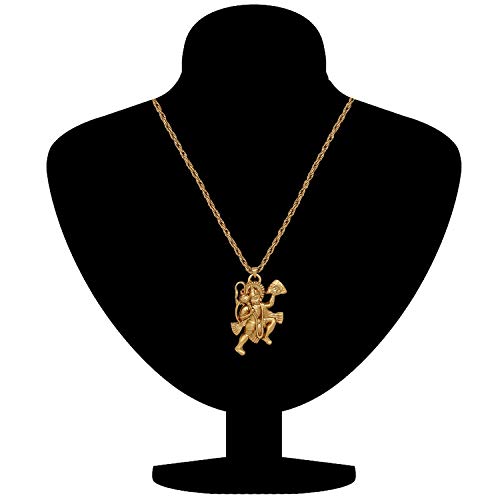 Mahi Bajrangbali Pavanputra Hanuman Pendant with Rope Chain for Men and Women (PAPS1101735PR)