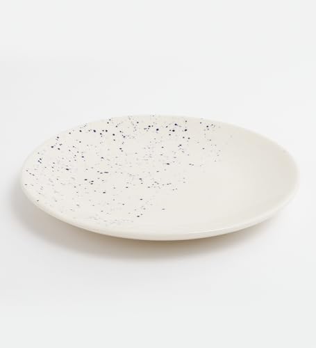 Image of miah decor Ceramic Dinner Plates Set of 6 Handcrafted Dining Plates Full Plates for Home Kitchen and Restaurant Microwave Dishwasher Safe Size 10 Inches