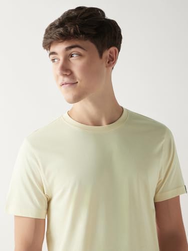 Image of Bewakoof Men's 100% Cotton Solid Regular Fit Half Sleeve Round Neck T-Shirt | Tshirt for Men Cotton| Casual Wear | Street Wear
