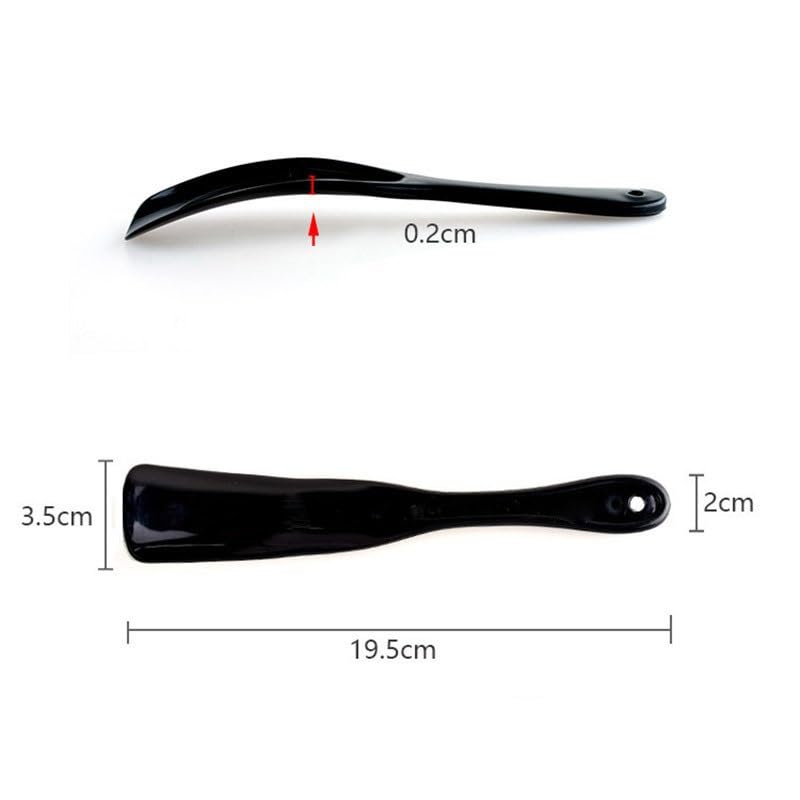 Calzadores Calzador para el hogar Calzador pequeño portátil para el hogar con martátil para el hogar con mango largo para levantar zapatos Calzador de plástico Calzador Calzador de viaje (A)