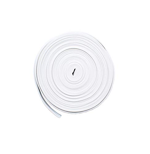 Bias Tape ~ 1/2" Wide Double-Fold Bias Tape ~ White Poly Cotton (10 Yards/Pack) - Made In Usa #TOP1