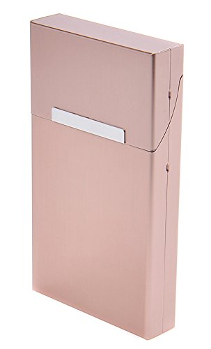 Quantum Abacus Case for Cigarette Packets made of aluminium, holds packets of slim and super slim cigarettes (100mm / 3 3/4 inches), or 11 normal/king size cigarettes, Mod. 533-05 (US)