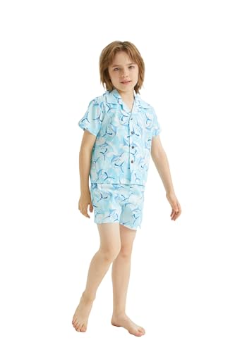 Image of Boys' Aloha Luau Shirt Cabana Set in Signature Prints | 100% Cotton; Button Front Shirt; Signature Tropical Prints; Lightweight Comfort; Vacation Ready