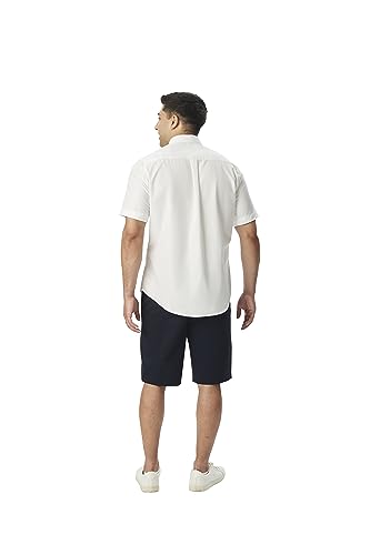 French Toast Men's Expandable Collar Short Sleeve Oxford Dress Shirt2