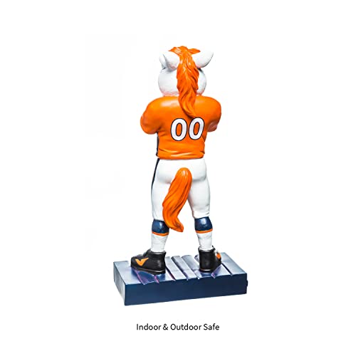 Team Sports America 843809MS Nfl Denver Broncos Fun Colorful Mascot Statue 12 Inches Tall thumb #1