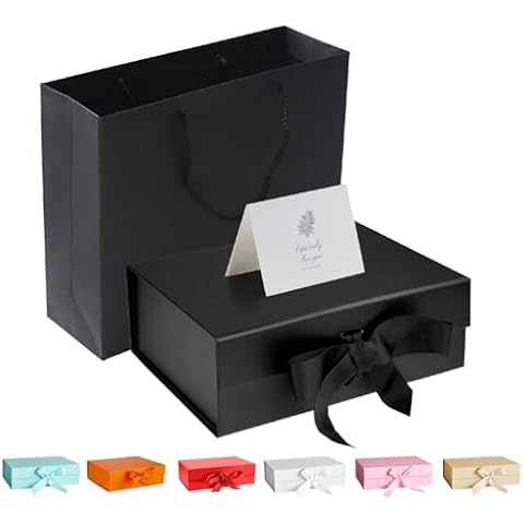 DAWNTREES Magnetic Gift Box with Ribbon Cover