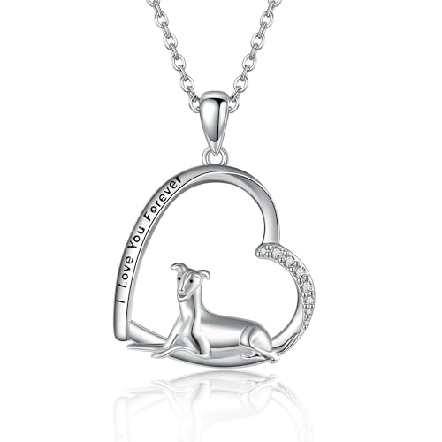 YAFEINI Collar de galgos, pollo, hurón, plata de ley, galgos, regalo para mujeres y niñas, Plata esterlina, No es una piedra preciosa YAFEINI Collar de galgos, pollo, hurón, plata de ley, galgos, regalo para mujeres y niñas, Plata esterlina, No es una piedra preciosa