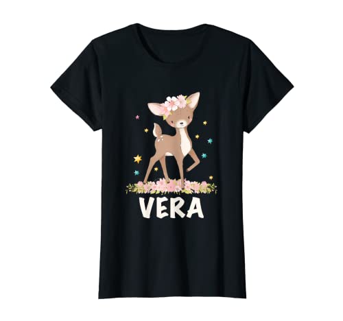 Letra de nombre de niña leonado Vera Camiseta