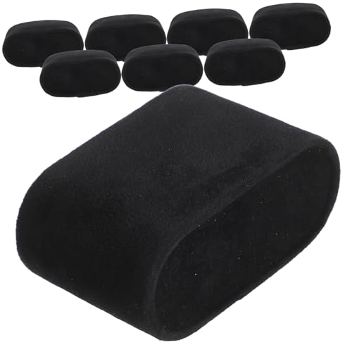 8個 時計枕 シングルウォッチ ボード クッション ブラックジュエリー ブレスレットオーガナイザー ベッド 白スロー枕 ブレスレットディスプレイ 男 鎖 ブレスレット枕 Black 黒