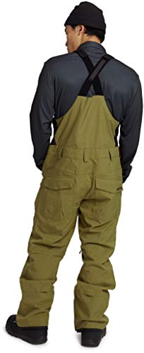 Burton Mens Reserve Bib Pant, Martini Olive, Medium #TOP3