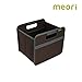 Produktbild meori Faltbox Classic Small Kakao Braun 32x26,5x27,5cm stabil abwischbar Polyester Drinnen Draußen Boot Wohnmobil Kofferraumbox Wohnwagen Transport Einkaufskorb