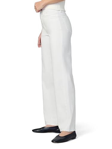 Joe's Jeans Women's Mia Petite High Rise Wide Leg Jean, White, 252