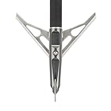 Stryke Rear Deploying Cut-on-Contact Archery Broadheads, 100-Grain, 3-Pack, Carbon Gray