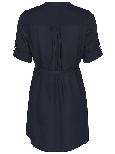 MAMALICIOUS Damen Mlmercy 3/4 Woven Tunic Noos Eco A. Tunika Shirt, Navy Blazer, L EU