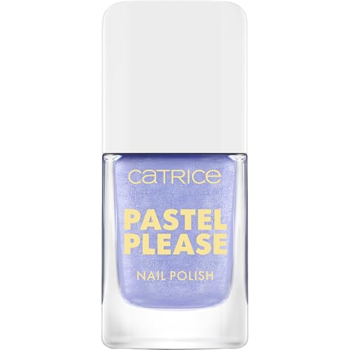 Catrice Pastel Please Nail Polish 020 Cloud Nine, schimmernder Nagellack in Blau, farbintensiv,...