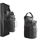 Hustlers Only Magnetic Bag for Gym, PU Rubber Coated 600D Polyester Magnetic Gym Bag for Gym, Lockable Protection, Side Stretch Pockets for Phone & Keys Sling Water Bottle Bag, Black