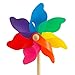 CIM Windspiel - Moulin 17 Rainbow - UV-beständig und wetterfest - Windrad: Ø17cm - Standhöhe: 47cm - fertig aufgebaut inkl. Standstab