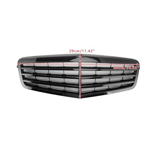 Calandre voiture pour Classe E W212 E350 E550 2010-2013 noir - 7