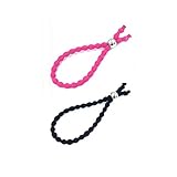 Jakawin Adjustable Hairbands Black Long Cushioned Headbands Curly Pineapple Stretchy Hair Ties No...