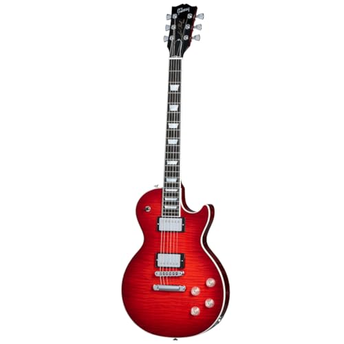 Gibson Les Paul Modern Figured Cherry Burst – Guitare Électrique à Coupe Simple - Les Beatles, Paul McCartney, John Lennon, RIngo Starr, George Harrison Gibson Les Paul Modern Figured Cherry Burst - Guitare Électrique à Coupe Simple