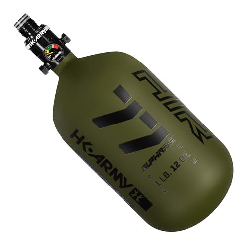 Image of HK Army HPA Paintball Tank - Lightweight Alpha Air Carbon Fiber Compressed Air Tank - 15ci /48ci /68ci /77ci /88ci /99ci - 4500 psi
