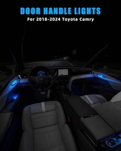 Luz LED azul para interior manija puerta Camry 2018-2024 miniatura 7