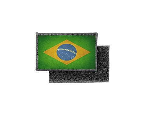 toppe toppa patch bandiera stampado vintage applique banderina brasile