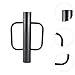 MYCENSE Fence Post Driver with Handles Hand Post Rammer for Farm Fences Maintenance Sturdy Carbon Steel 17.3inch Tall, Black