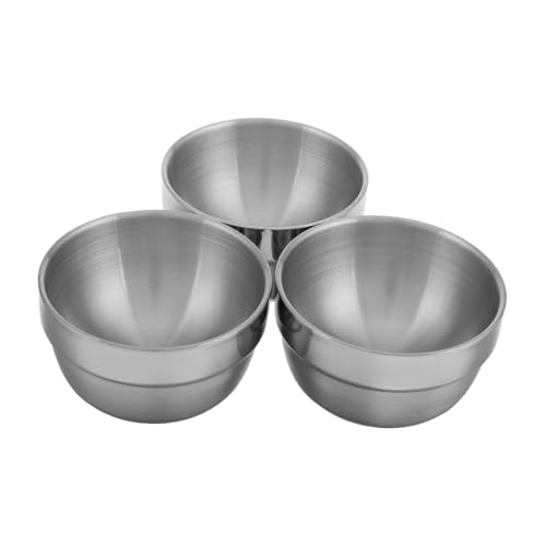 OUNONA 3 Piezas Copa De Vino Blanco De Acero Inoxidable Copas De Vino De Navidad Vaso De Cerveza Vine Cup Taza Para Beber Jarro De Cerveza Gafas Para Beber Plata Acero Inoxidable