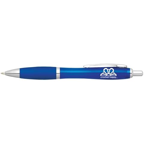 K1C2 Crochet Write Happy Pen, Blue Cover