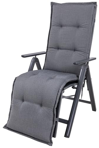 50089-51 Auflage Relaxliege Milano grau meliert 168x48x6 cm