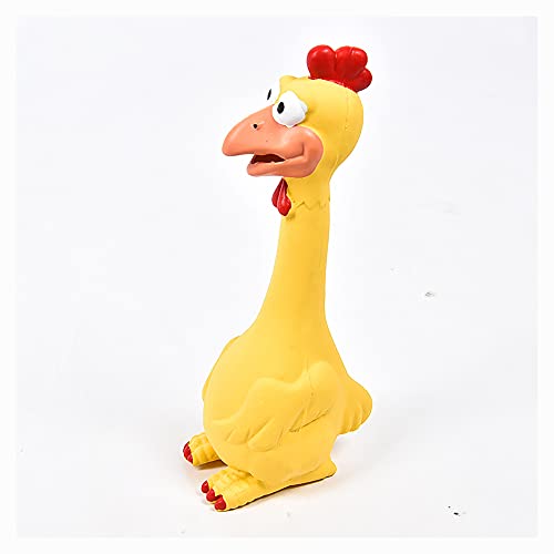 Long River Horse Toys , Rubber Chicken Squeaky Play Fetch