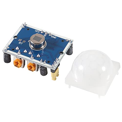 Dorhea 4Pcs HC-SR501 Pir Motion Infrared Human Body Sensor Module Pyroelectric Infrared Motion Detector Module for Raspberry Pi Microcontrollers Projects-Blue Board - Image 6