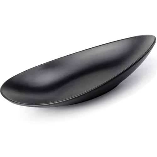 ZHAOYCSH Oval Ring Dish and Key Tray Black Trinket Bowl Decorative Catchall Dish for Keys & Jewellery for Home Entryway Hallway Dresser Bathroom and Bedroom Organiser
