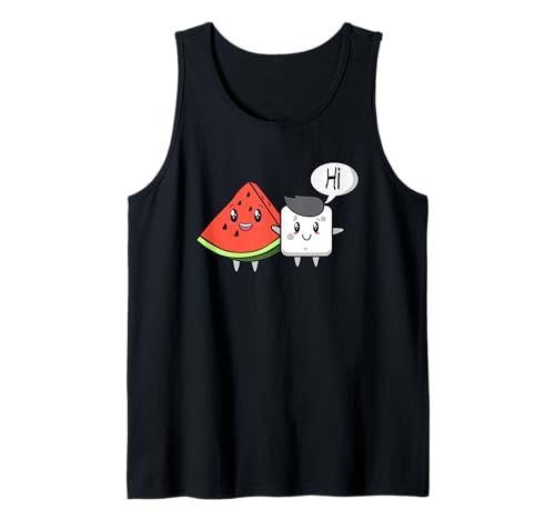 Anguria Frutta Zucchero Ciao Divertente Detto Citazione Frutta Tropicale Canotta