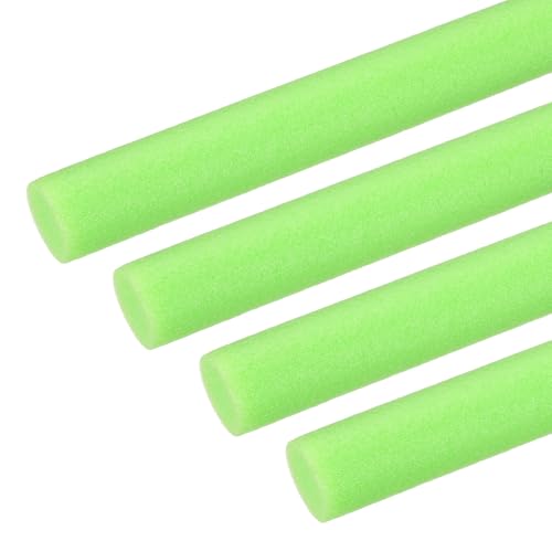 PATIKIL Backer Rod 1-3/16 in x 3.3 Ft, 4 Pcs Foam Rod Caulk Saver Expansion Joint Filler Rope Weather Strip Foam Noodle for Gaps Concrete Crack Filling DIY Craft (30mm Dia), Green