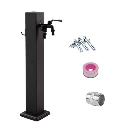 304 Stainless Steel Vertical Square Garden Water Column with Faucet