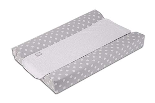 Funny Baby Topos Gris - Colchon cambiador bañera, unisex, gris Cover