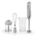 Produktbild Cuisinart Cordless 3-in-1 Power Hand Blender | Edelstahl Schneebesen, Stabmixer und 700ml BPA-freier Krug, 250ml Mini-Zerkleinerer | kabellos | USB-Ladung, wiederaufladbar | spülmaschinenfest