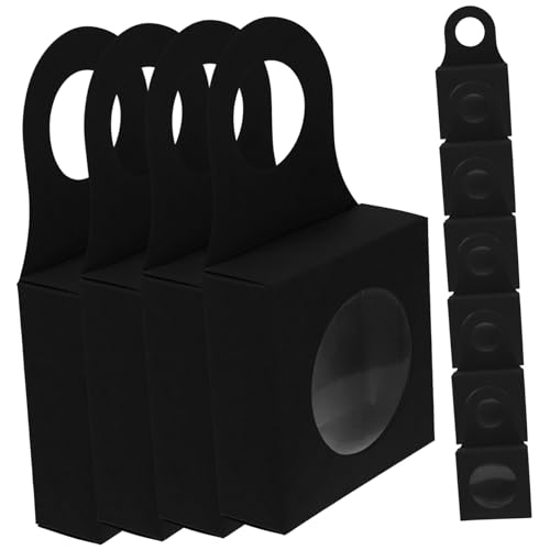 PRETYZOOM Cajas Organizadoras De Vino De 25 Piezas De Papel Kraft para Embutidos De Color con Tapas De Plástico