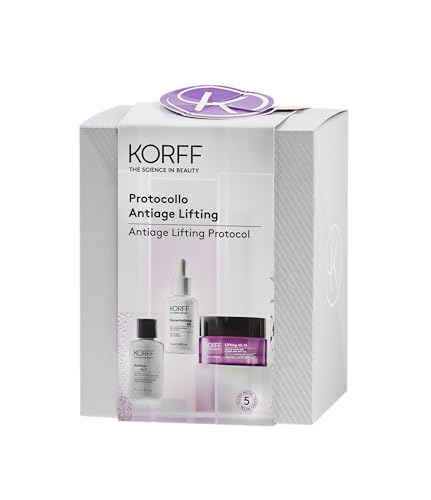 Korff Cofanetto Protocollo Antiage Lifting, Soluzione Antiage GLY 30 ml, Siero Viso...
