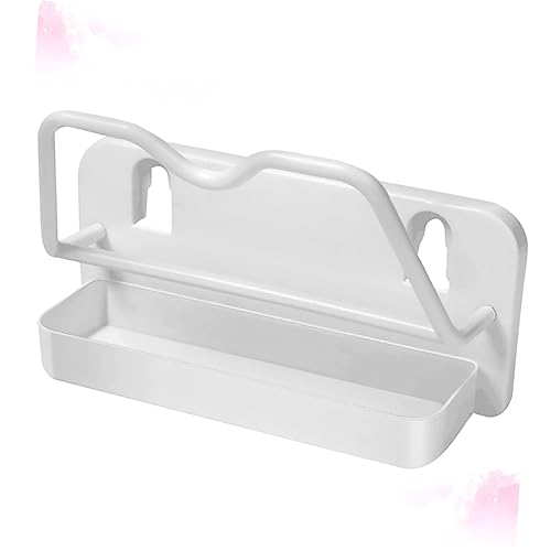 OFFSCH 1Pc Wall Mounted Pot Lid Storage Rack Material Kitchen Utensil Holder Creative No Drill Design for Organized Home White Space Saving